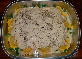 The New Way Making Recipe Mikes 5 Minute Garlic Chicken Ravioli Alfredo Practical Delicious The New Way Making Recipe Mikes 5 Minute Garlic Chicken Ravioli Alfredo Practical Delicious