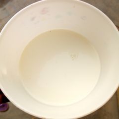 A picture of Home made butter milk.