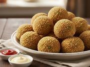Una foto di polpette di carne con pangrattato