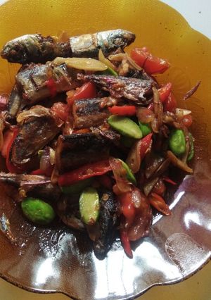 Foto resep Ikan asin cue tumis