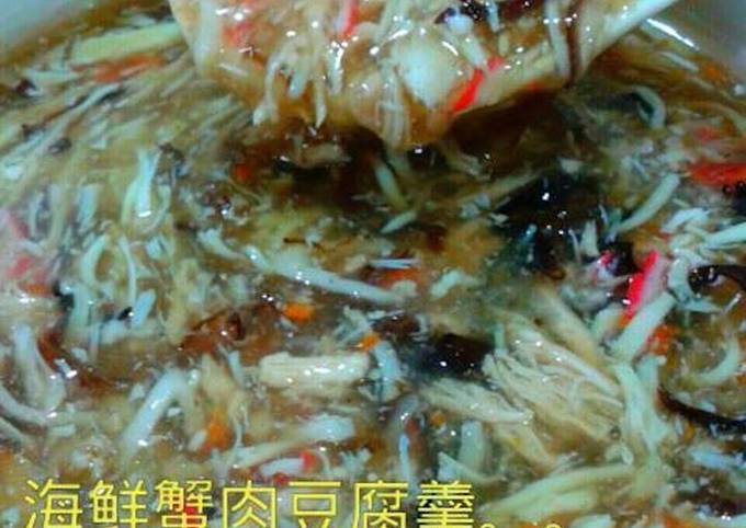 海鲜蟹肉豆腐羹 食譜成品照片