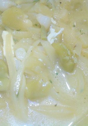 Una foto de Sopa de olluco