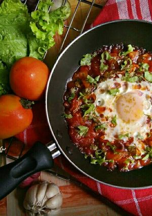 Foto resep Telur Mata Sapi Afrika simple