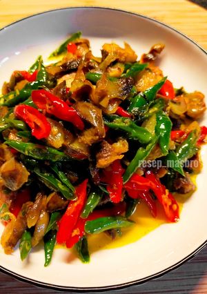 Foto resep Tumis Ampela Cabai Hijau