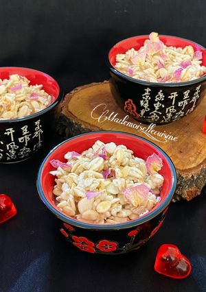عکسی از دستور گل ماست با جو دو سر پرک