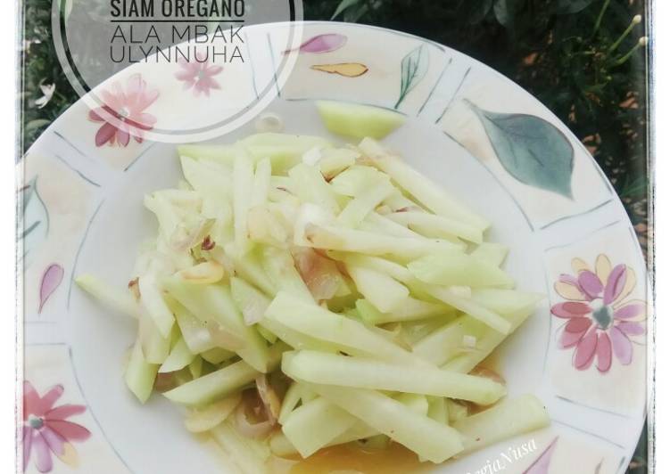 Cara meracik Tumis Labu Oregano ala Mbak UlynNuha yang Lezat