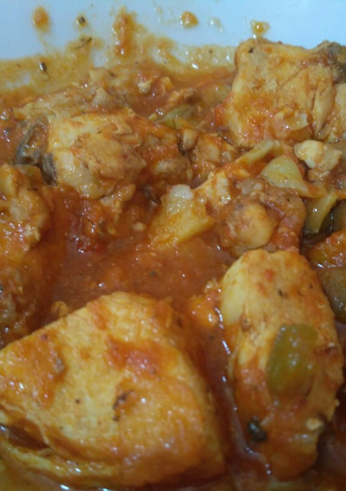 Una foto de Pollo en salsa con cerveza
