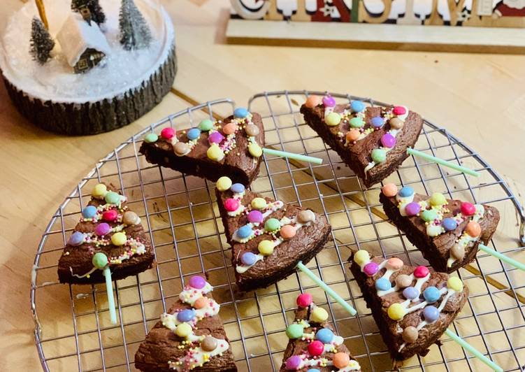 A révélé le secret de la recette Brownie Sapin de Noël 🎄 à la maison