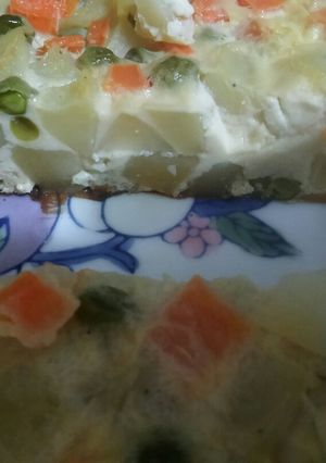 Una foto de Flan de verduras