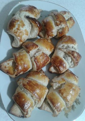 عکسی از دستور کروسان شکلاتی