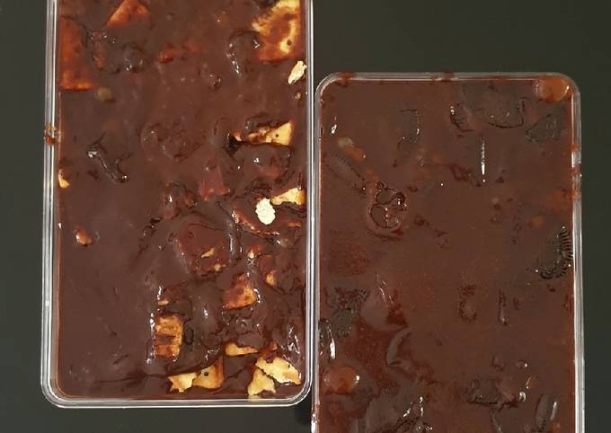 Bagaimana Menyiapkan Jelly Padat toping Oreo Anti Gagal
