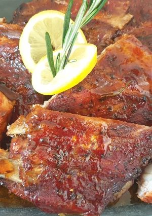 BBQ oldalas sütőben recept fotója
