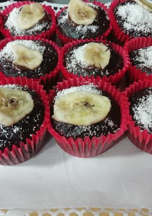 Una foto de Muffins de remolacha y chocolate