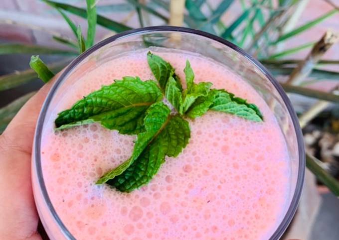 Mint Lassi Yogurt Mint Smoothie Recipe