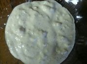 A picture of crumbled blue cheese