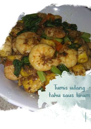 Foto resep Tumis Udang Tahu Saus Tiram