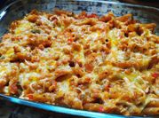 Una foto de pasta integral al horno