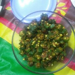 A picture of Bhindi ki sabji.