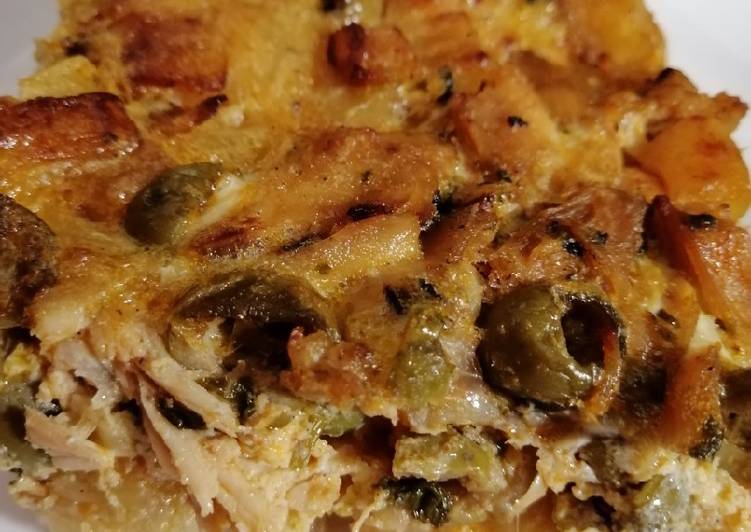 غراتان بطاطا بالدجاج والزيتون بنة لا تقاوم 😋😋😋😋