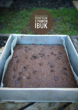 Foto resep Brownies panggang putih telur #Selasabisa