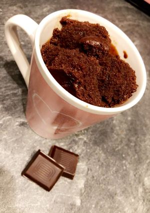 Une photo de Mugcake chocolat fondant