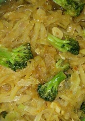 Foto resep Tumis pepaya muda brokoli pedas manis