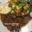 Beef steak with saus barbeque