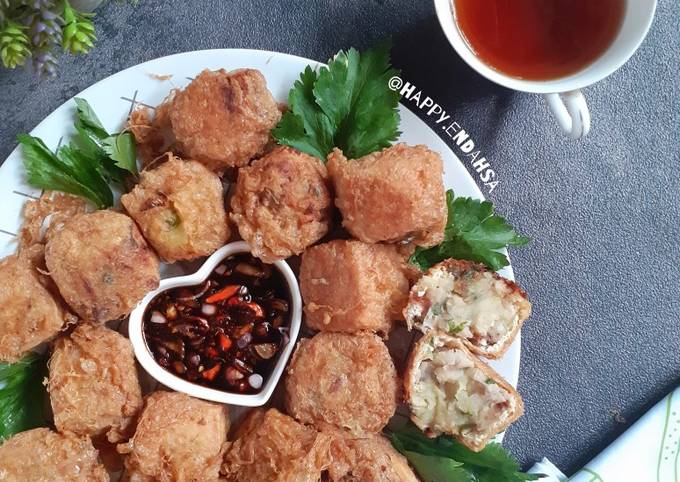 Resep Tauhu Begedil Cemilan Tahu Viral Dari Malaysia Oleh Happy