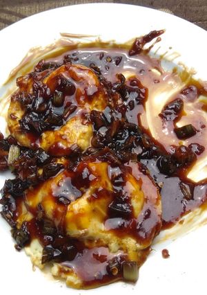Foto resep Telur ceplok siram tumis kecap