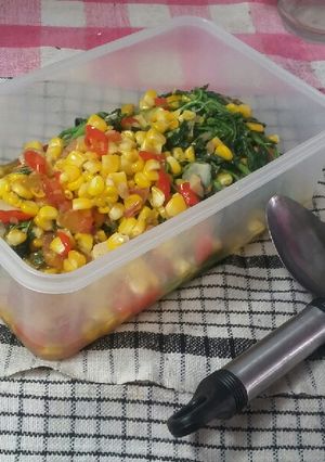 Foto resep Tumis bayam jagung manis