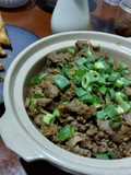 Honey-garlic sauce beef