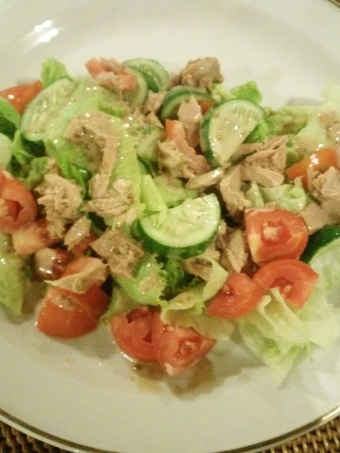 Langkah Gampang Membikin Resep  Simple tuna salad yang Enak, Lezat