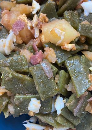 Una foto de Judías verdes con bacon