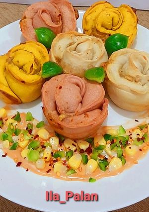 A picture of Savoury Baked Samosa Beauties.
