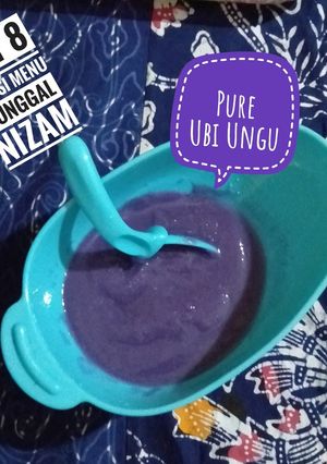 Foto resep MPASI 6 bulan pure ubi ungu