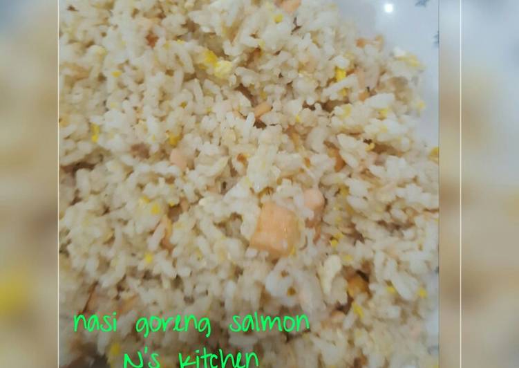 Resep Nasi goreng salmon Anti Gagal