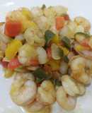 Gambas con pimientos de colores🦐🦐🌶