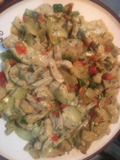 Una foto de Pollo con queso light