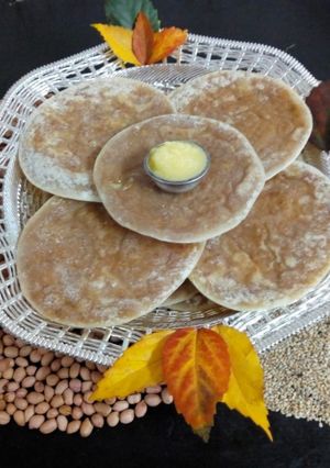 A picture of Shenga Holige/Peanut Sweet Pancake/Peanut Poli/Ground Nut Sweet Paratha.