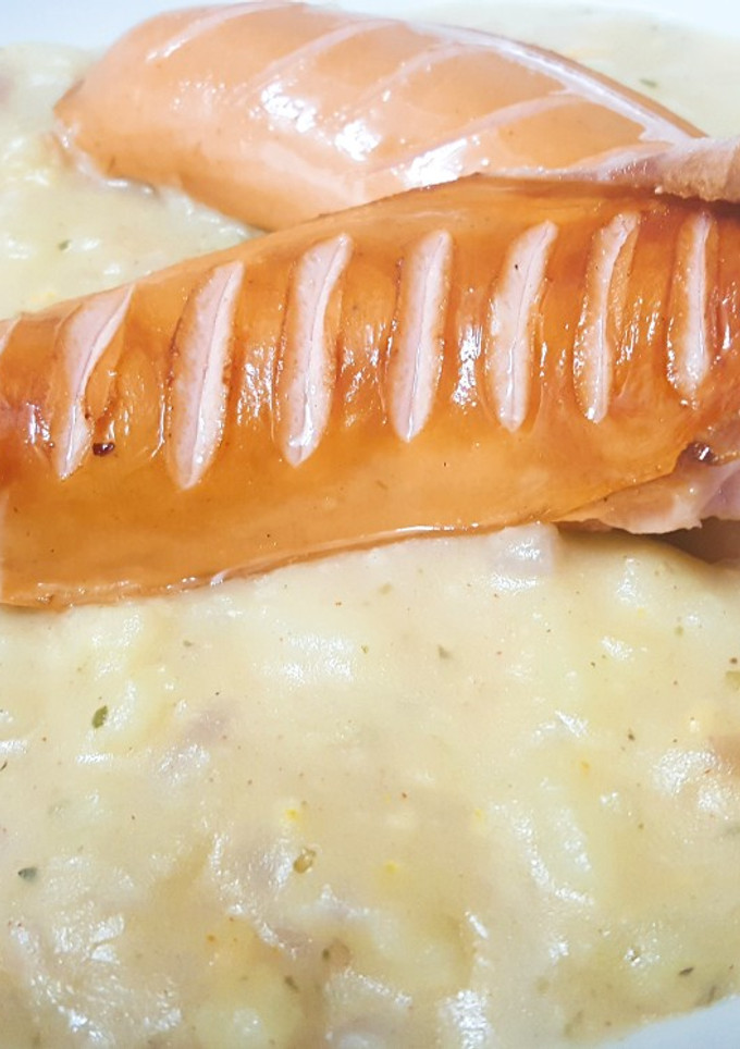 Una foto de Patatas en salsa cremosa