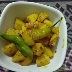 A picture of Jeera Aloo.