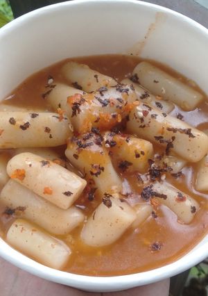 Foto resep Tteokpokki 떡볶이 (Kue Beras Korea)