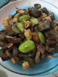 Tumis terong pete