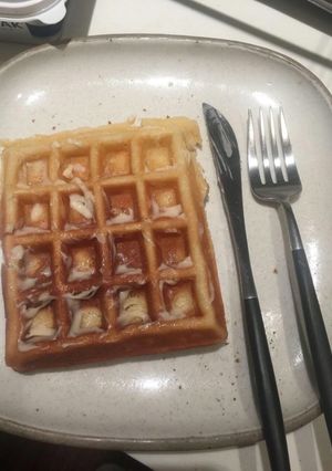 Foto resep Waffle lembut renyah di luar dan empuk lembut di dalam