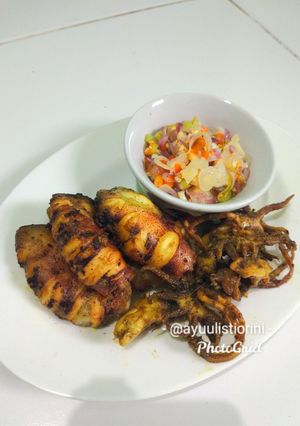 Foto resep 22. Cumi Bakar Teflon Sambal Matah