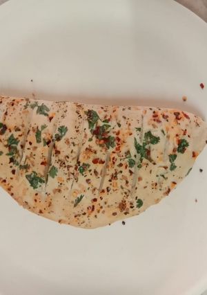 A picture of Homemade garlic bread.