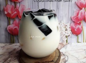Foto resep Es susu cincau hitam (sucin)