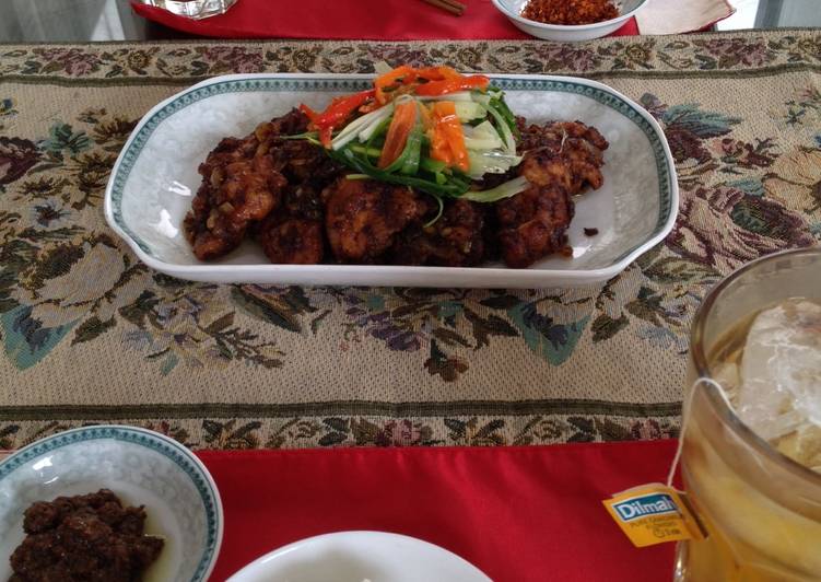 Resep Black Bean Sauce (Jjajang) on Chicken Anti Gagal