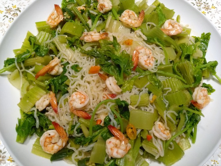 Resep TUMIS SLEDRI, MI, UDANG Anti Gagal