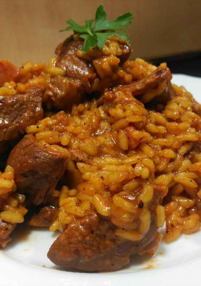 Una foto de Risotto de Ternera